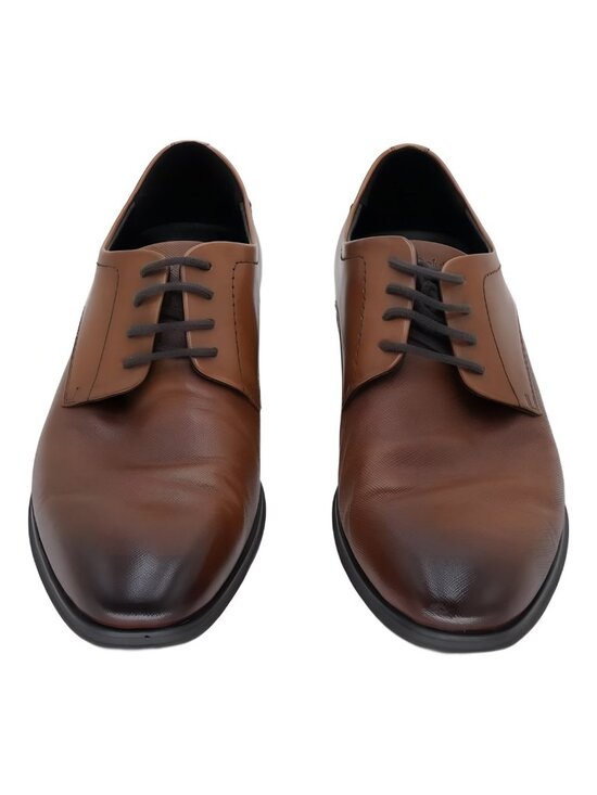 Calvin Klein Men\'s Dearl Lace Up Wing Tip Dress Shoe Medium Brown US 9M EU 42 main image 5